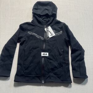 Nike Sportswear Tech Fleece Older Kids' (Boys') Hoodie Sz S Black Brand New